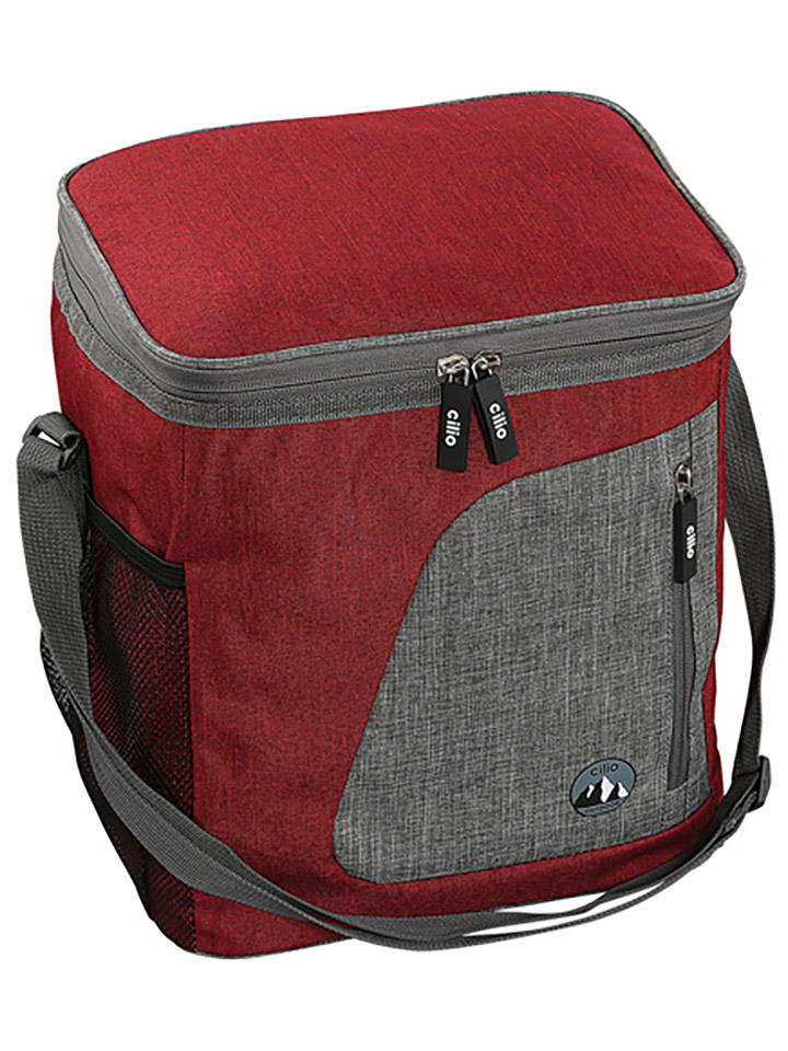 Cilio Torba termiczna "Cortina" w kolorze czerwono-szarym - 20 x 27 x 25 cm rozmiar: onesize
