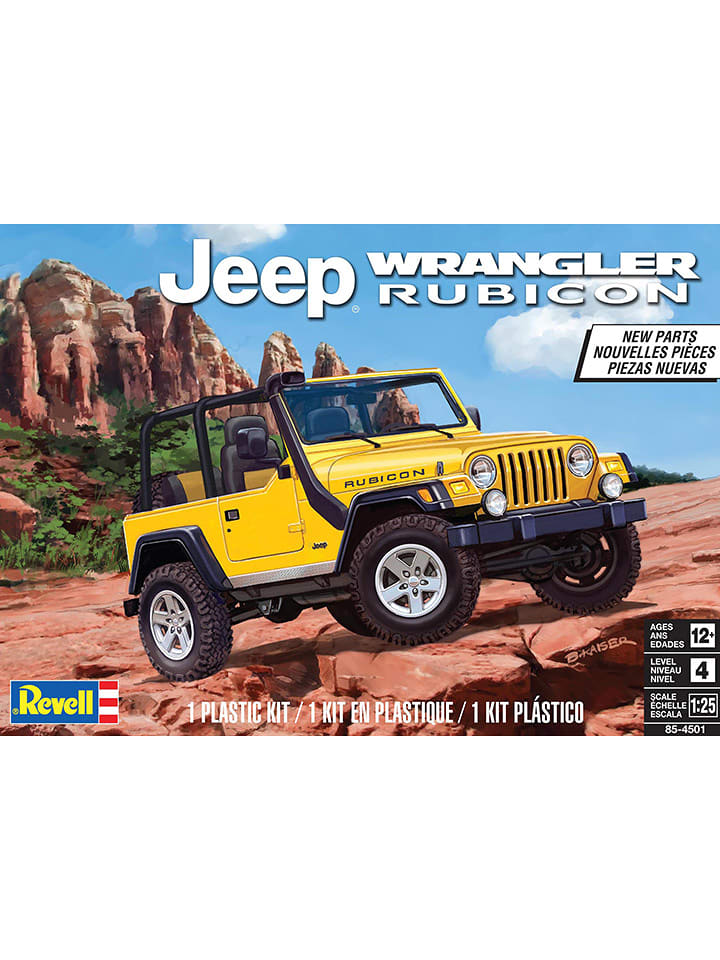 Revell Model "Jeep Wrangler Rubicon" w kolorze złotym do złożenia - 12+ rozmiar: onesize