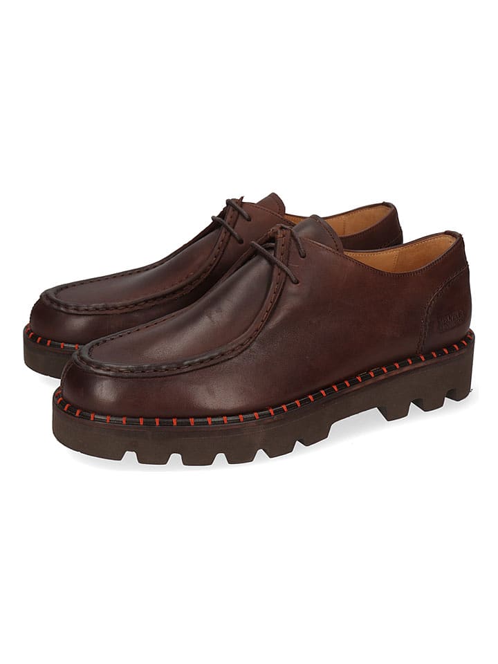 MELVIN & HAMILTON Skórzane trzewiki "Brody 2" w kolorze brązowym rozmiar: 45