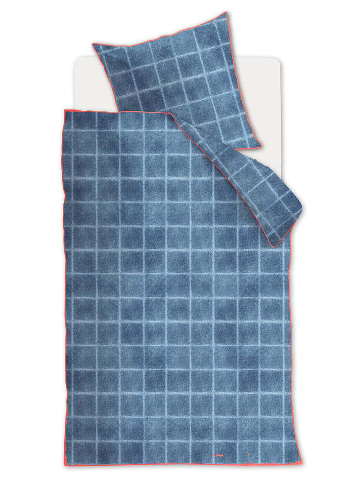 At Home Komplet pościeli renforcé "Denim" w kolorze niebieskim rozmiar: 155x220 cm