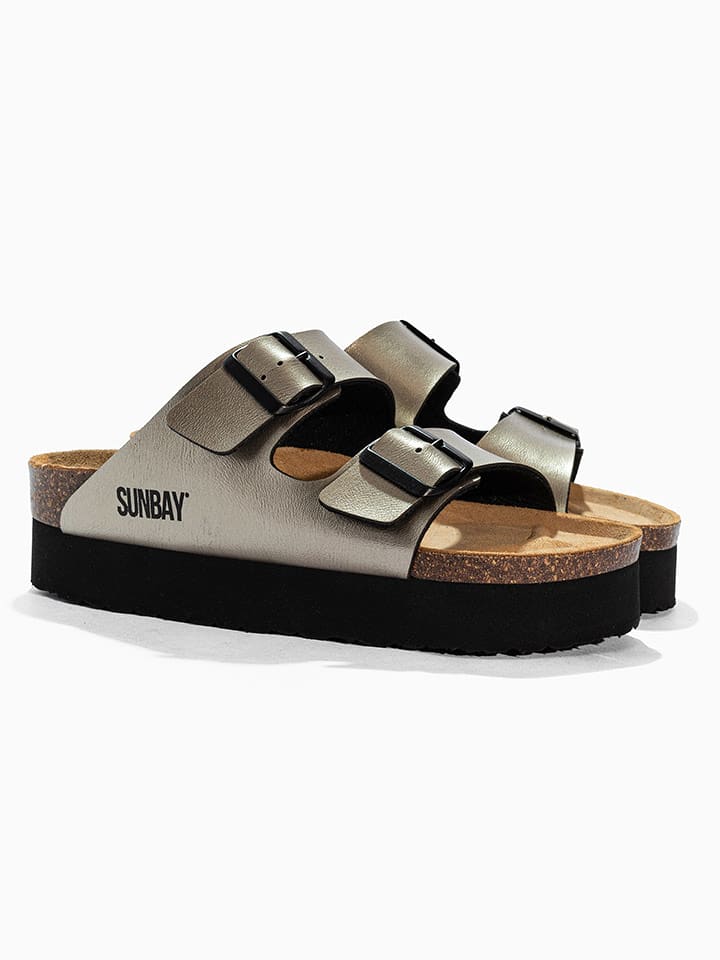 Sunbay Klapki w kolorze złotym rozmiar: 40