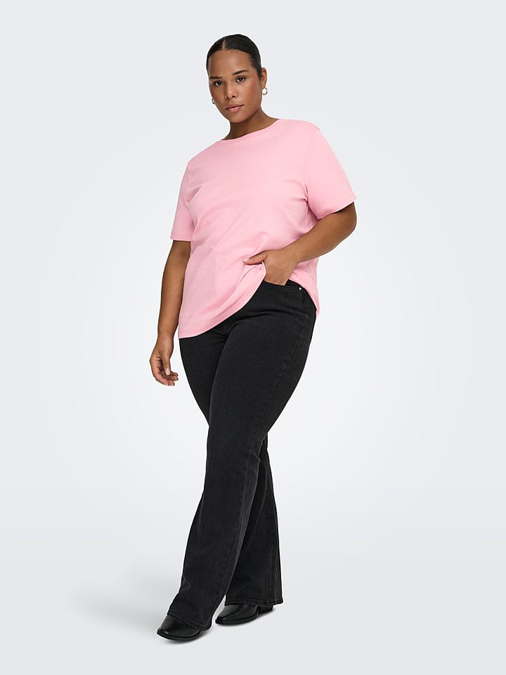 ONLY Carmakoma Koszulka "Carma" w kolorze jasnoróżowym rozmiar: M-46/48