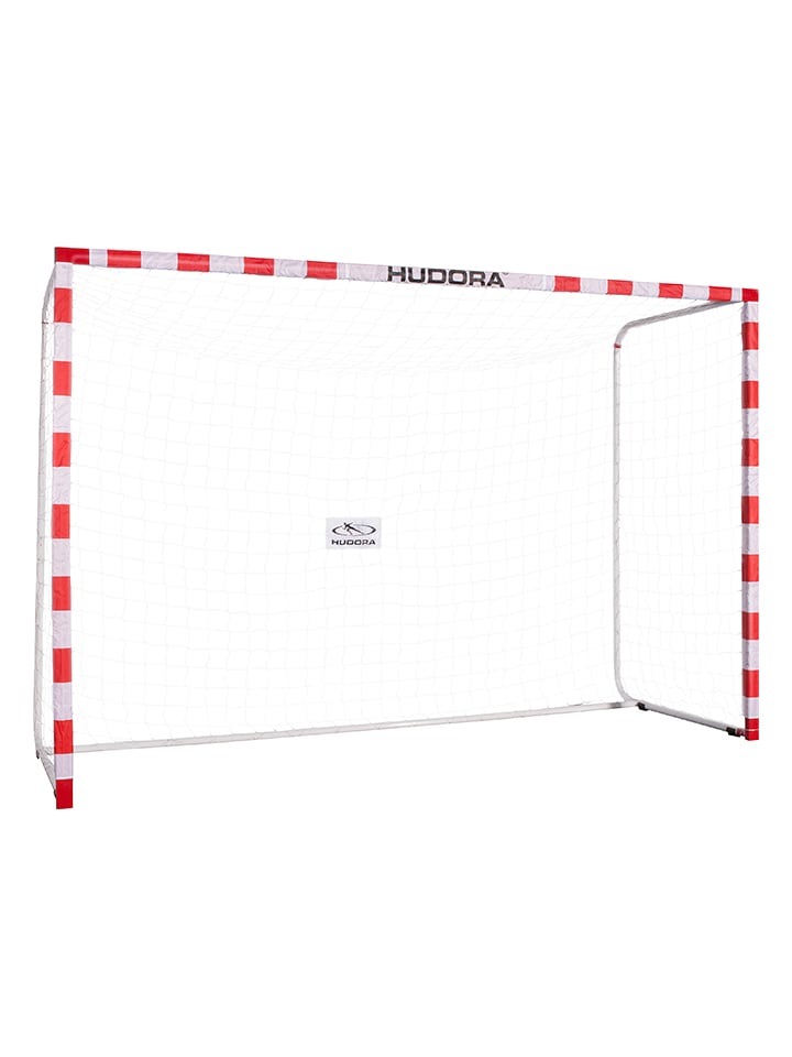 Hudora Bramka "Allround 300" w kolorze czerwono-białym do piłki nożnej rozmiar: onesize