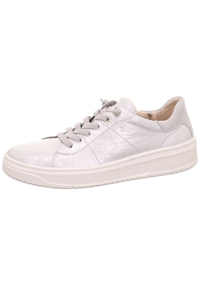 Legero Skórzane sneakersy "Rejoise" w kolorze srebrnym rozmiar: 38