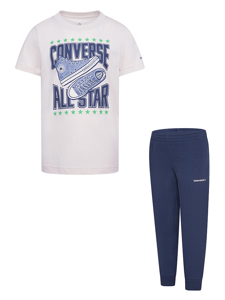 Converse 2-częściowy zestaw w kolorze biało-granatowym rozmiar: 116/122