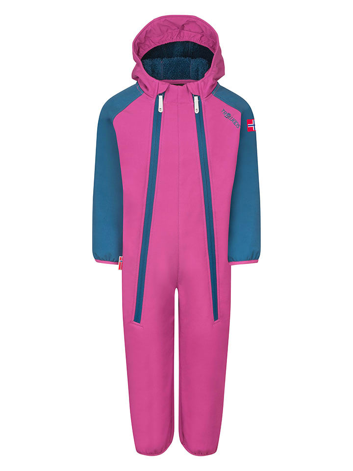 Trollkids Kombinezon softshellowy "Nordkapp" w kolorze różowym rozmiar: 104