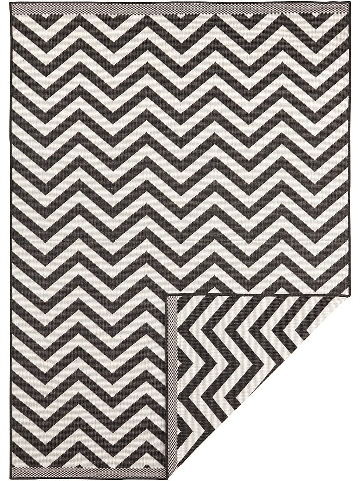 NORTHRUGS Dywan "Palma" w kolorze czarno-kremowym rozmiar: 80x150 cm