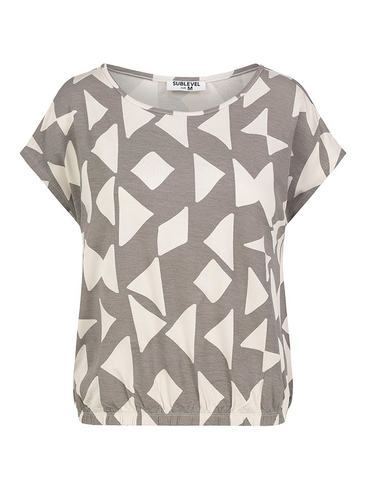 Sublevel Koszulka w kolorze szaro-białym rozmiar: XXL
