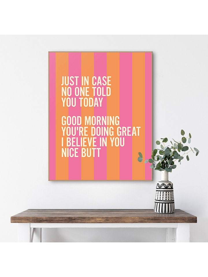 Orangewallz Druk artystyczny "Just in Case" w ramce rozmiar: 40x50 cm