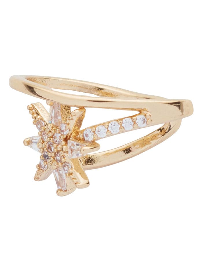 U.S. Polo Assn. Pozłacana nausznica z kryształami rozmiar: onesize