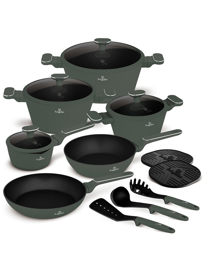 Berlinger Haus 15-częściowy zestaw "Matte Green Collection" w kolorze zielonym rozmiar: onesize