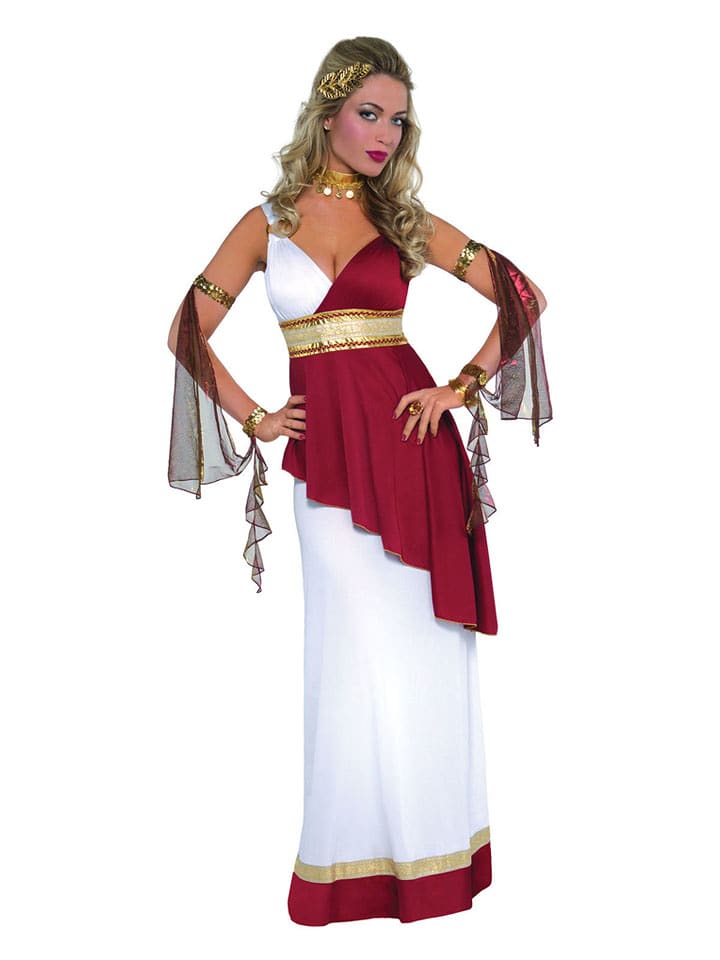 amscan 3-częściowy kostium "Imperial Empress" w kolorze czerwono-białym rozmiar: XL
