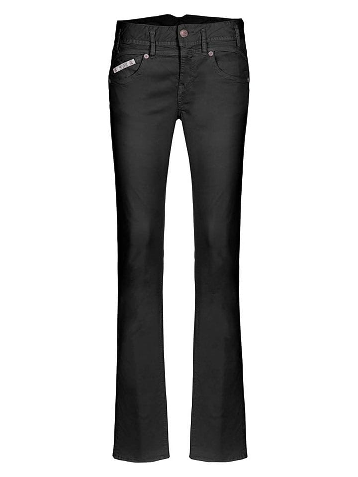 Herrlicher Dżinsy "Pearl" - Slim fit - w kolorze czarnym rozmiar: W31/L32