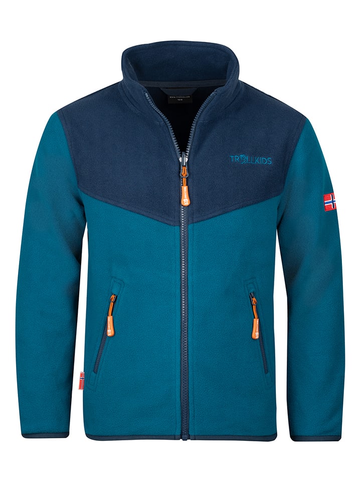 Trollkids Kurtka polarowa "Oppdal XT" w kolorze granatowo-niebieskim rozmiar: 152