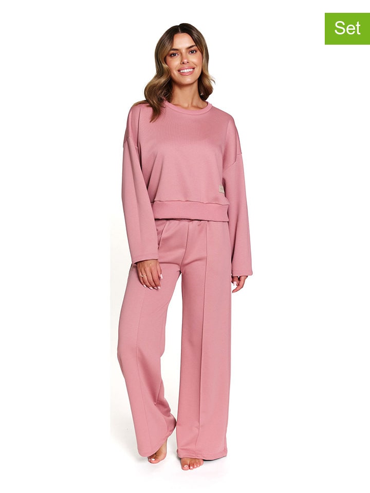 Doctor Nap 2-częściowy zestaw dresowy w kolorze jasnoróżowym rozmiar: L
