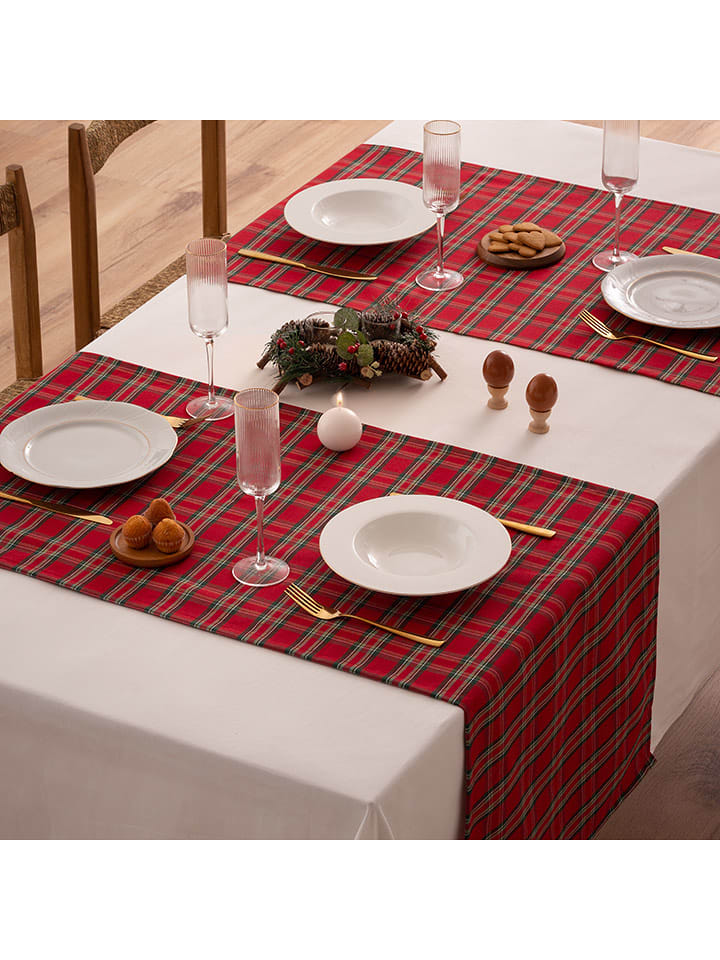 Mint Rugs Bieżnik "Christmas Naibi" w kolorze czerwonym rozmiar: 50x155 cm