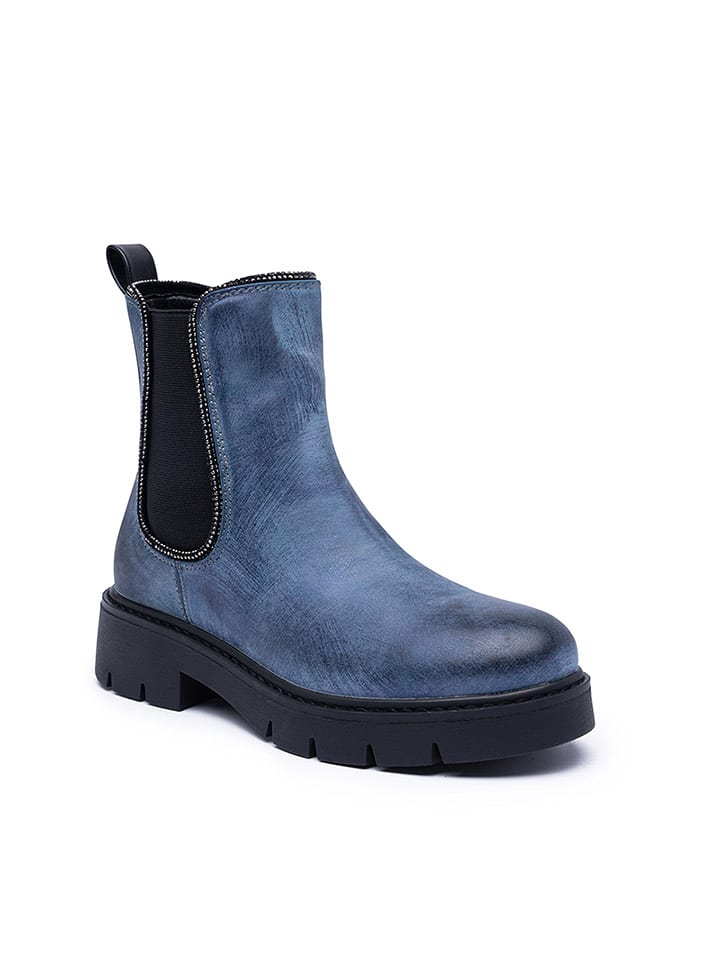 Foreverfolie Botki w kolorze niebieskim rozmiar: 36