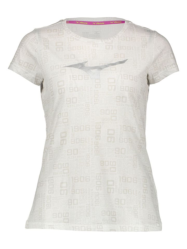 Mizuno Koszulka sportowa "Heritage" w kolorze szarym rozmiar: XL