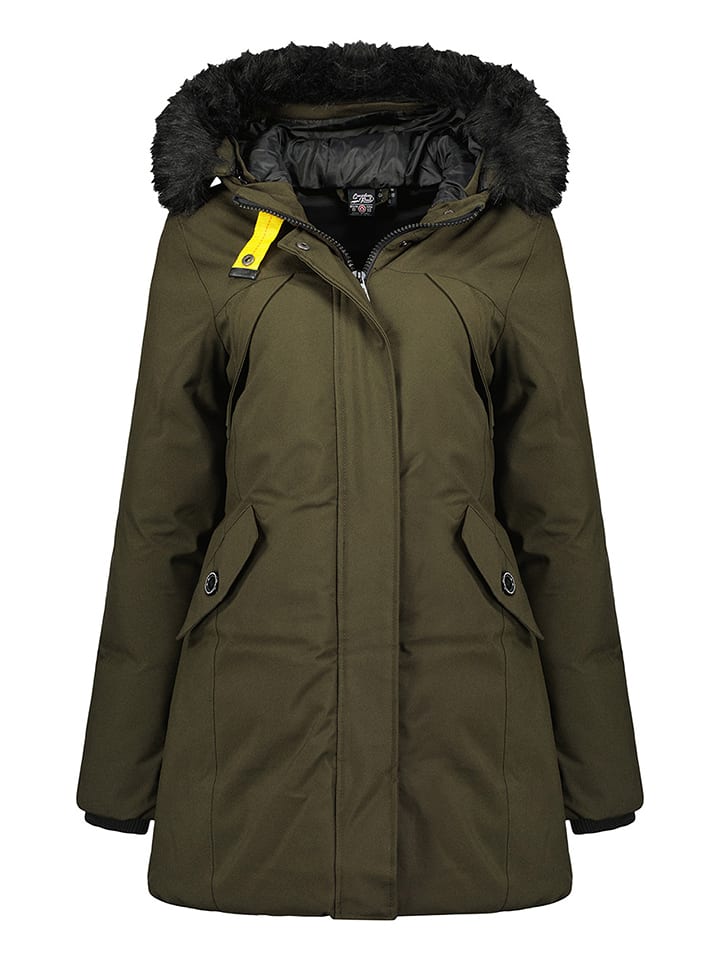 Canadian Peak Parka "Cheri" w kolorze khaki rozmiar: M
