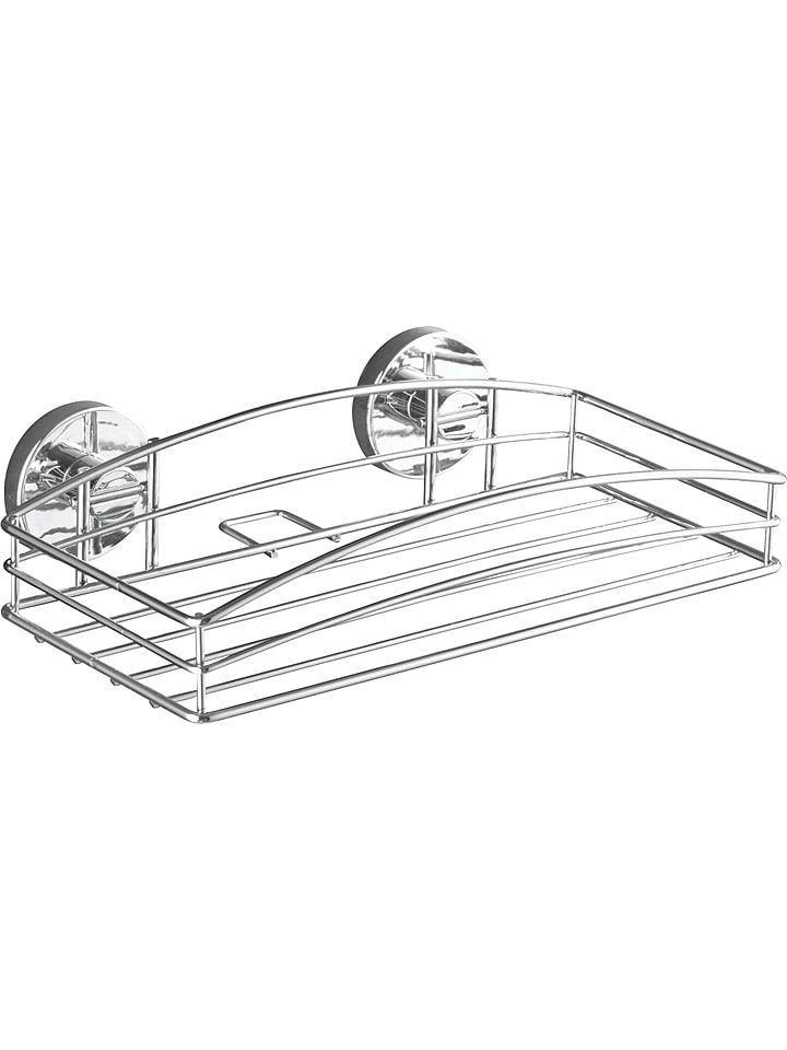 Wenko Półka ścienna w kolorze srebrnym - 26 x 6,5 x 14 cm rozmiar: onesize