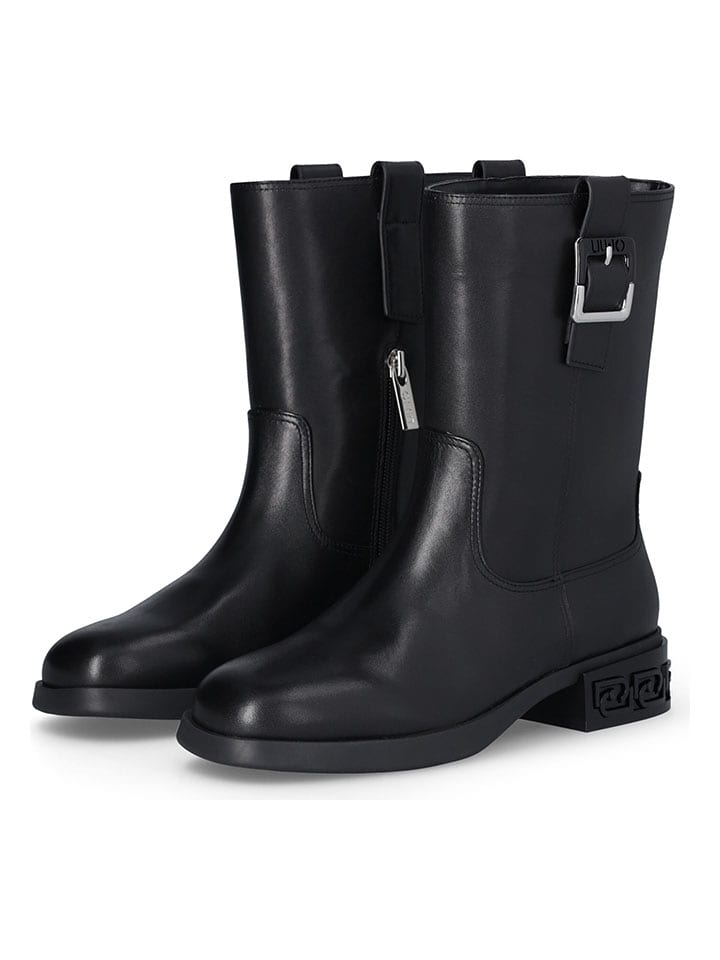 Liu Jo Skórzane botki w kolorze czarnym rozmiar: 37