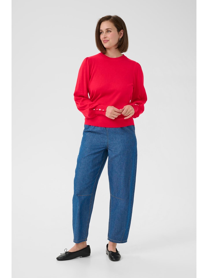 Kaffe Sweter w kolorze czerwonym rozmiar: XS