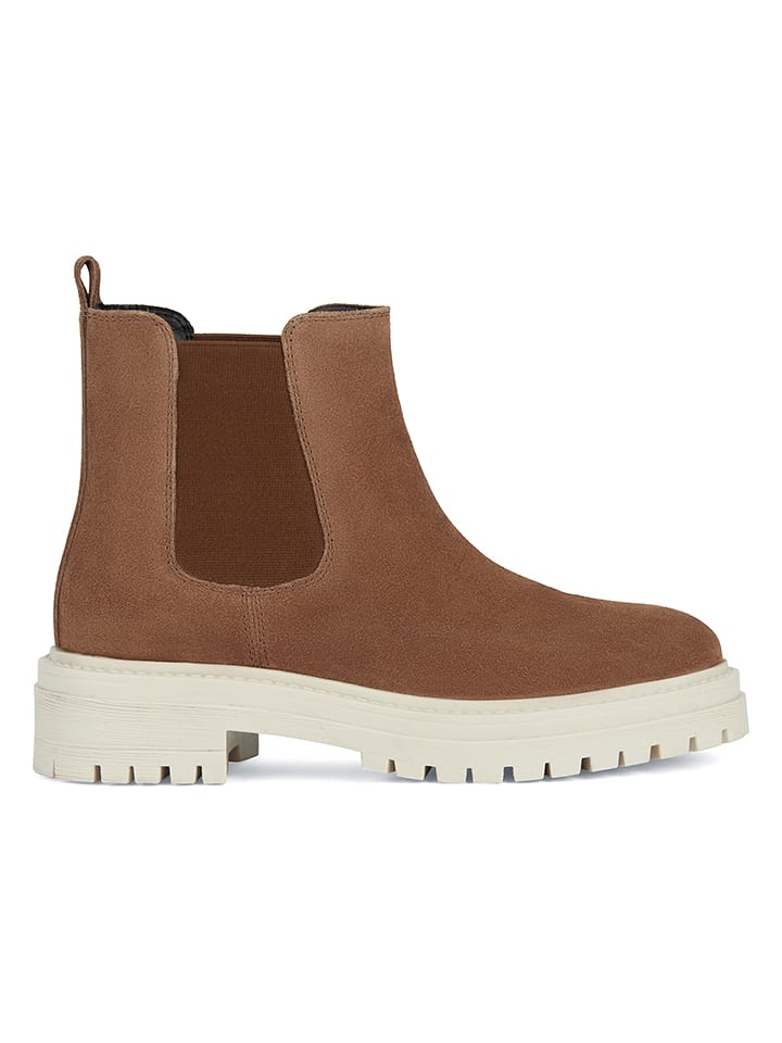 Geox Skórzane sztyblety "Iridea" w kolorze jasnobrązowym rozmiar: 41