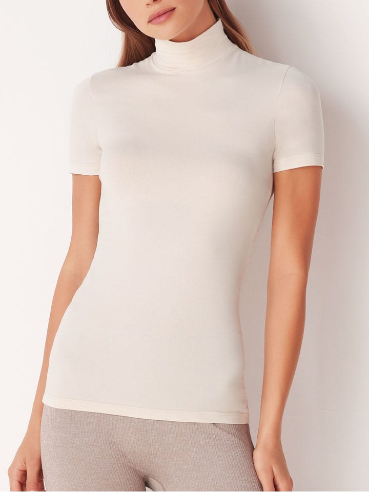 COTONELLA Top w kolorze kremowym rozmiar: XL
