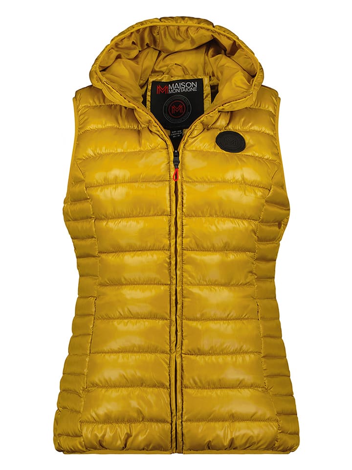 Maison Montaigne Kamizelka pikowana "Annemai" w kolorze musztardowym rozmiar: XL