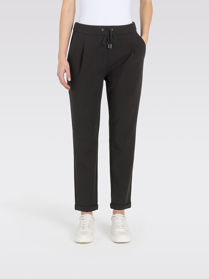 MAC Spodnie chino "Easy Chic" w kolorze czarnym rozmiar: 40