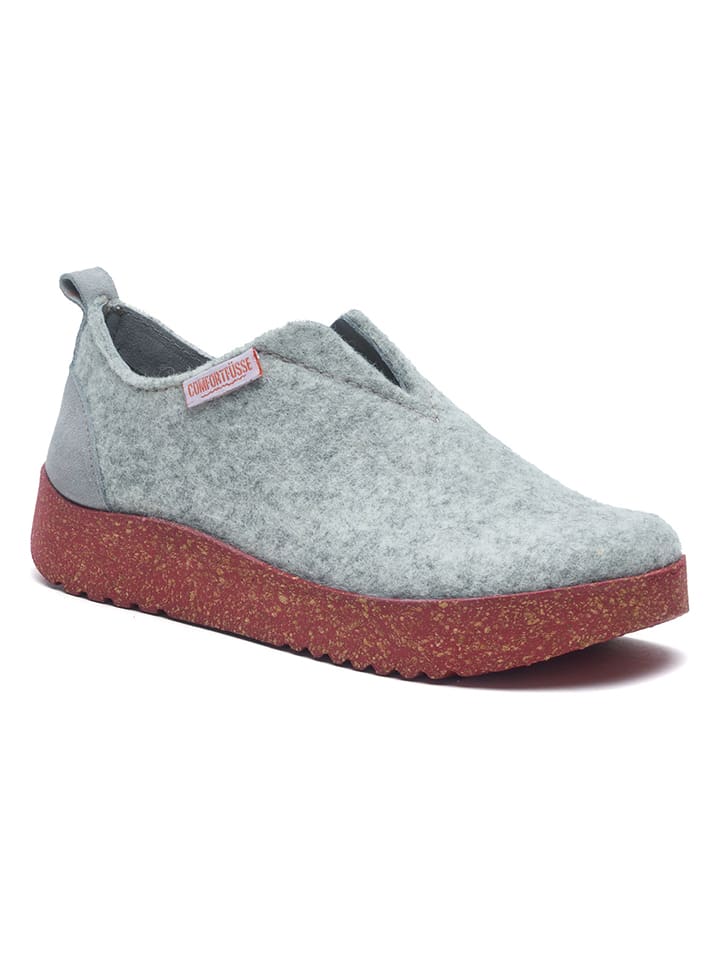 Comfortfusse Wełniane kapcie w kolorze szarym rozmiar: 38