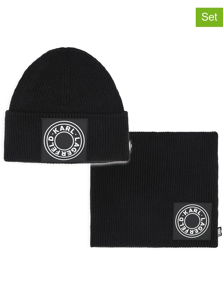 Karl Lagerfeld Kids 2-częściowy zestaw w kolorze czarnym rozmiar: 92-110