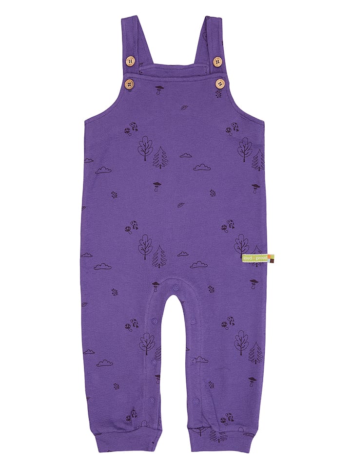 loud + proud Ogrodniczki w kolorze fioletowym rozmiar: 74/80