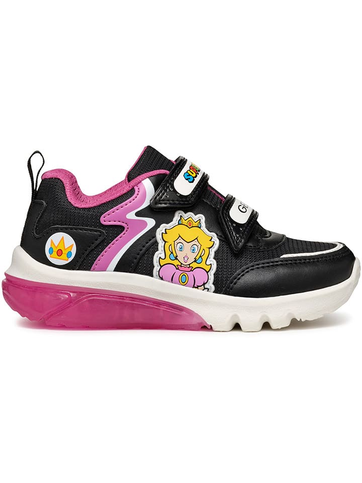 Geox Sneakersy "Ciberdron" w kolorze czarno-różowym rozmiar: 31