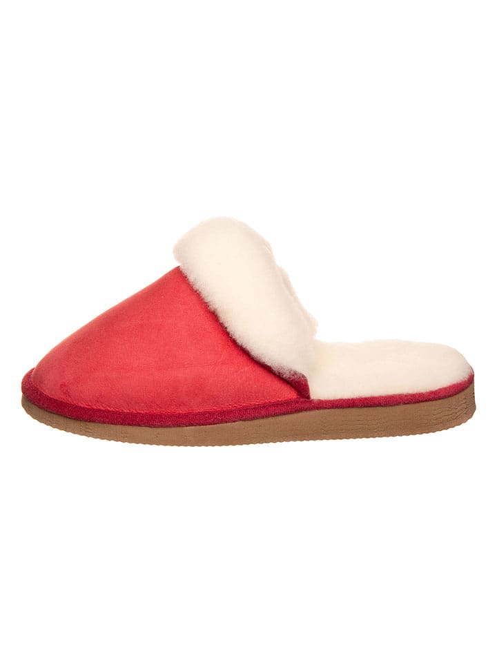kitz-pichler Skórzane kapcie "Pala" w kolorze czerwonym rozmiar: 36