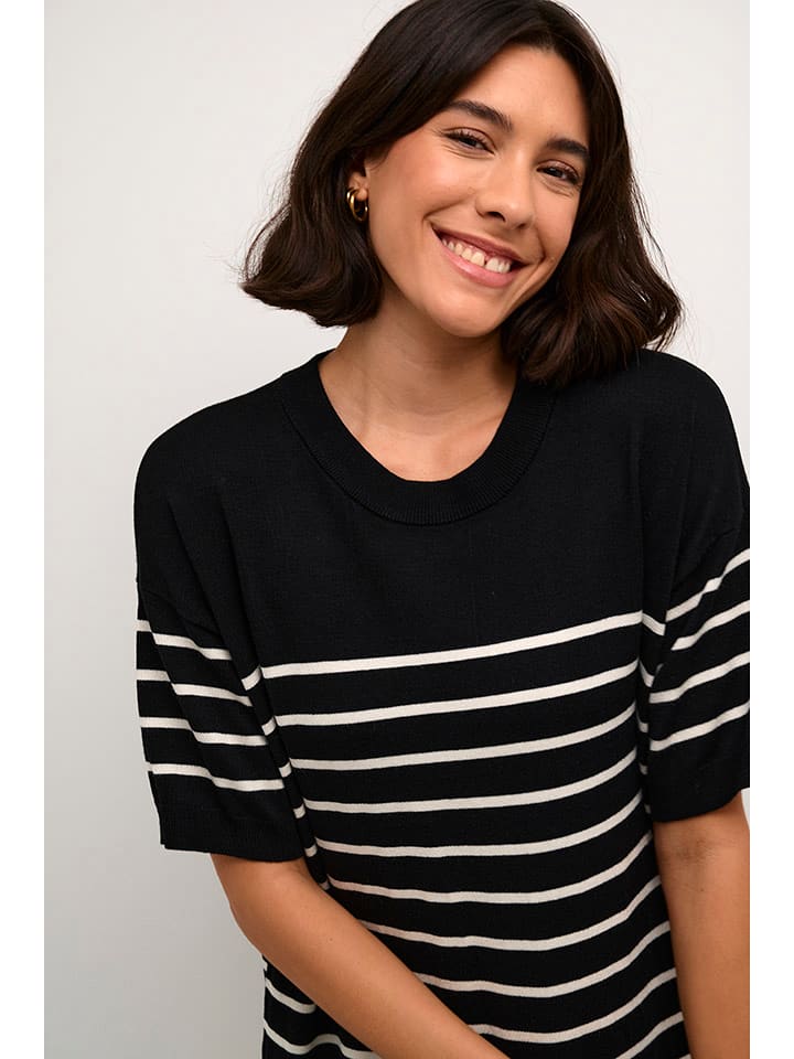 Kaffe Sukienka w kolorze czarno-białym rozmiar: M