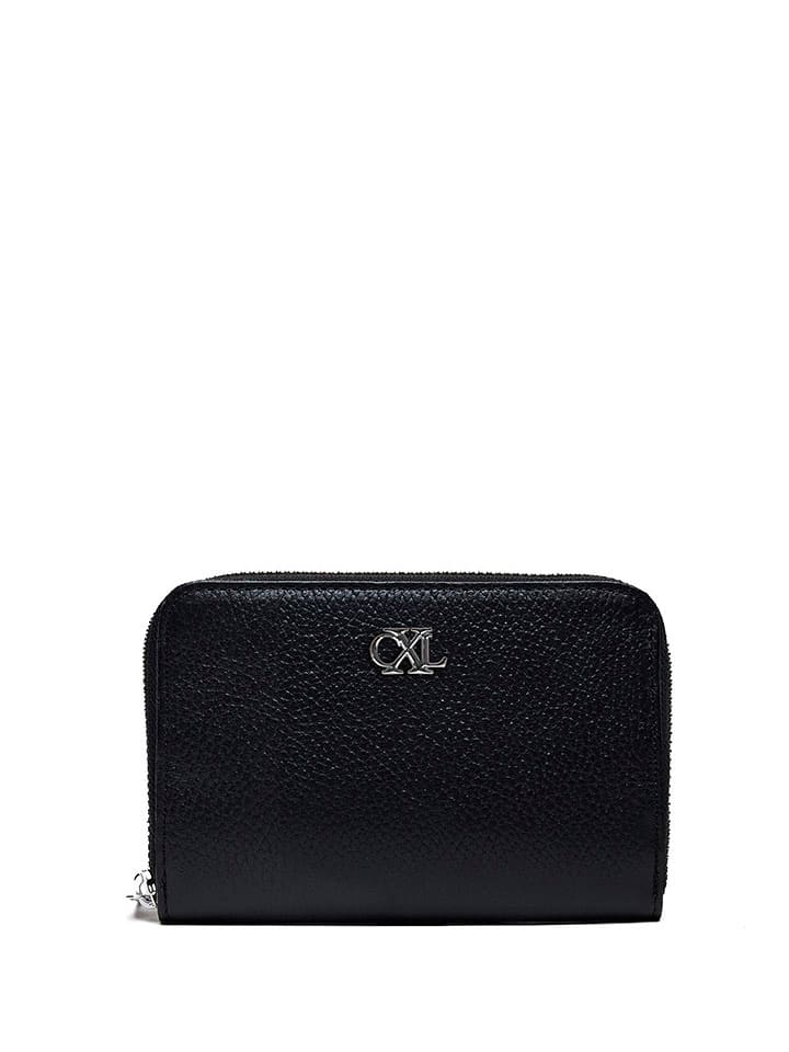 CXL by Christian Lacroix Skórzany portfel "Tuilerie" w kolorze czarnym - 12 x 10 x 2 cm rozmiar: onesize