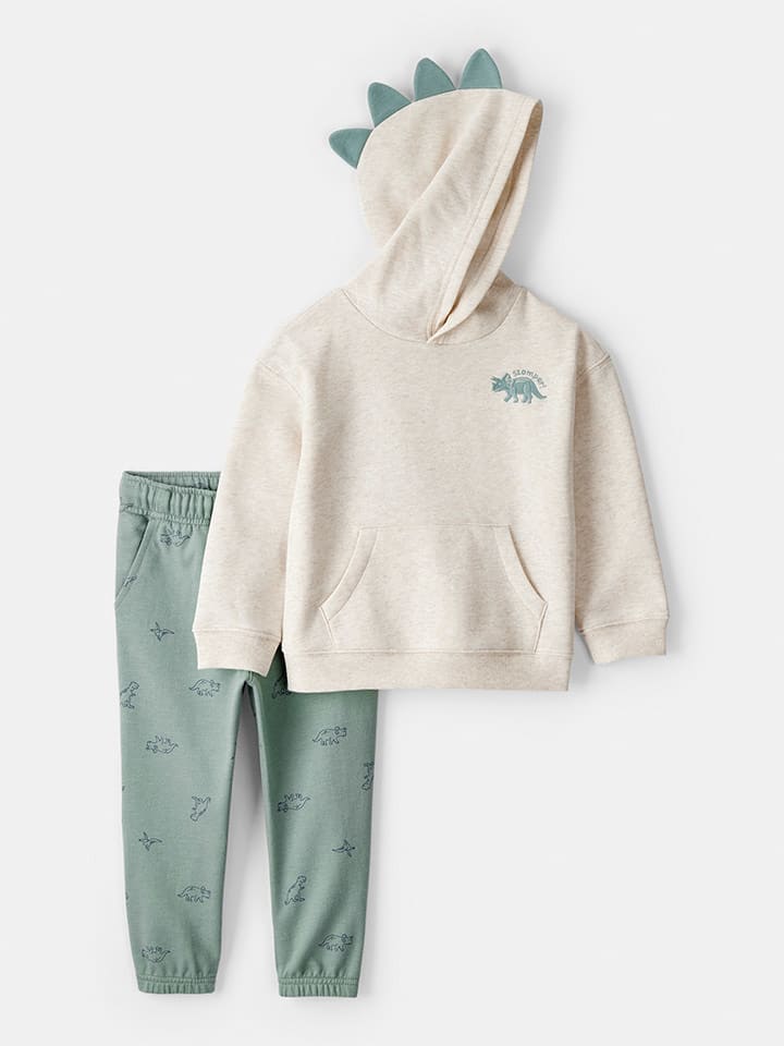 carter's 2-częściowy zestaw w kolorze szaro-zielonym rozmiar: 110