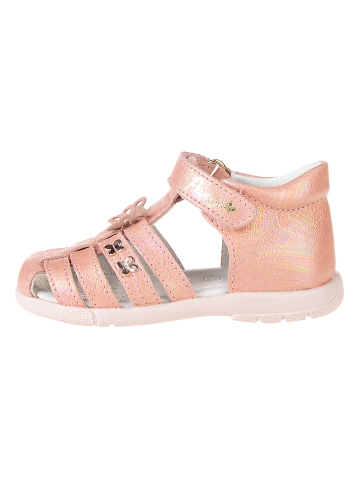 Primigi Skórzane półsandały w kolorze jasnoróżowym rozmiar: 24