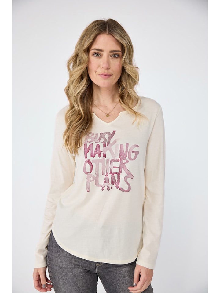 LIEBLINGSSTÜCK Koszulka "Cordia" w kolorze kremowym rozmiar: 4XL