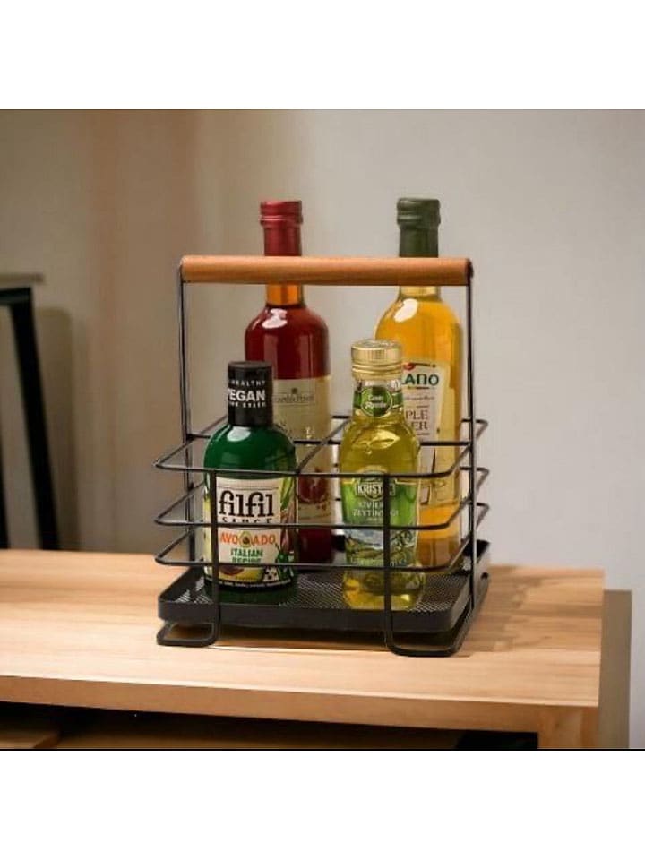 Violeta Home Organizer kuchenny w kolorze czarno-jasnobrązowym - 34 x 43 x 18 cm rozmiar: onesize