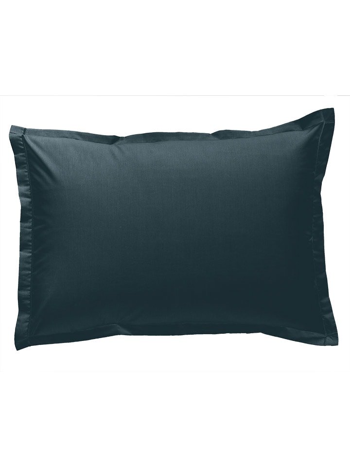 Soft by Perle de Coton Perkalowa poszewka w kolorze morskim na poduszkę rozmiar: 180x200 cm