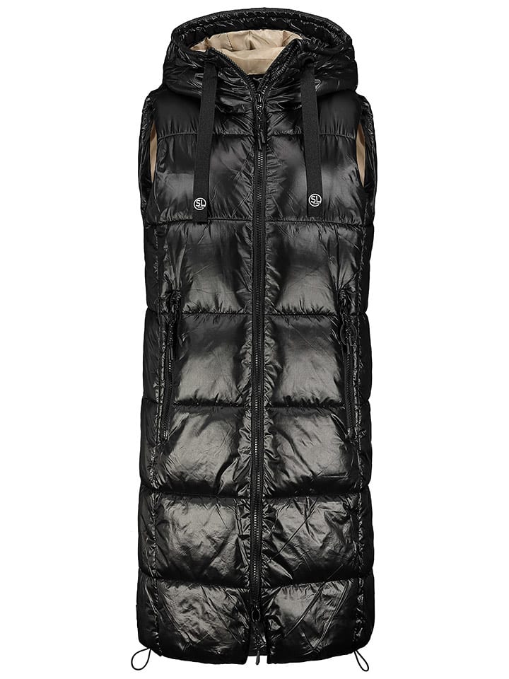 Sublevel Kamizelka pikowana w kolorze czarnym rozmiar: M