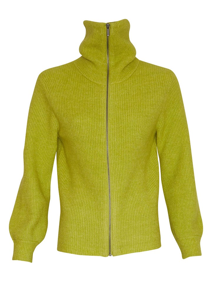 MOSS COPENHAGEN Kardigan "Ellice" w kolorze zielonym rozmiar: XS/S