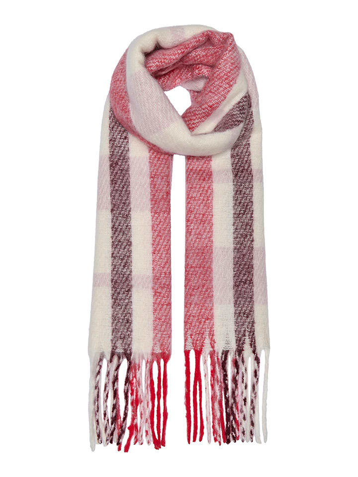 ONLY Szal w kolorze czerwono-białym rozmiar: onesize