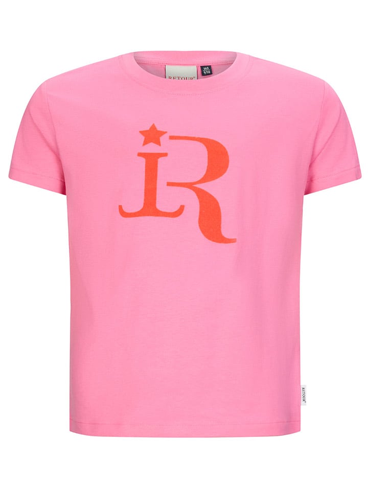 Retour Koszulka "Chatou" w kolorze jasnoróżowym rozmiar: 140