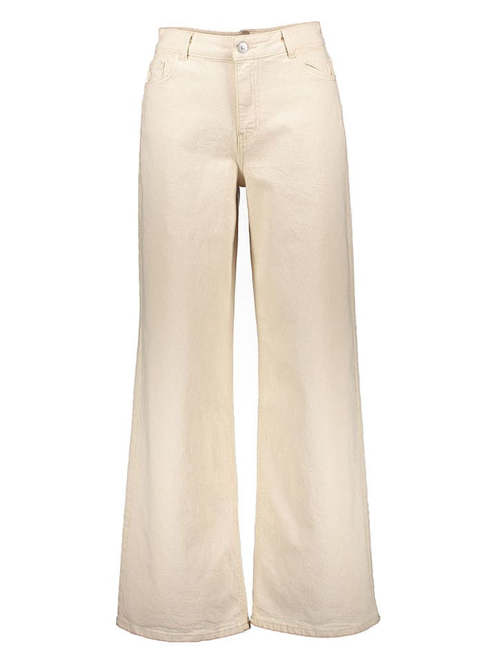 Pieces Dżinsy - Regular fit - w kolorze kremowym rozmiar: W33