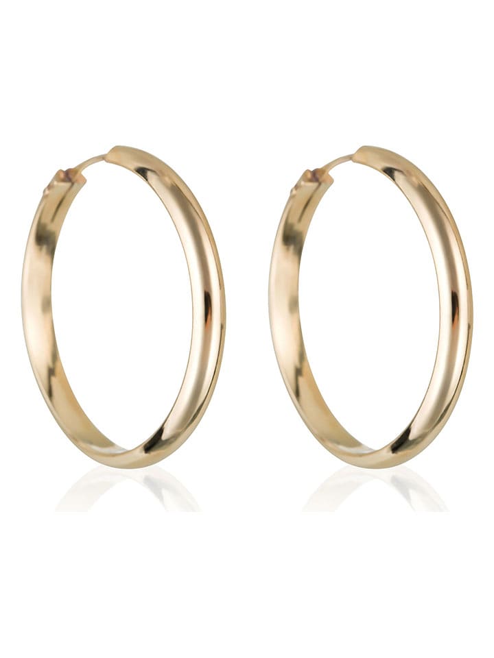 OR ÉCLAT Złote kolczyki-kreole "Créoles dorées" rozmiar: onesize