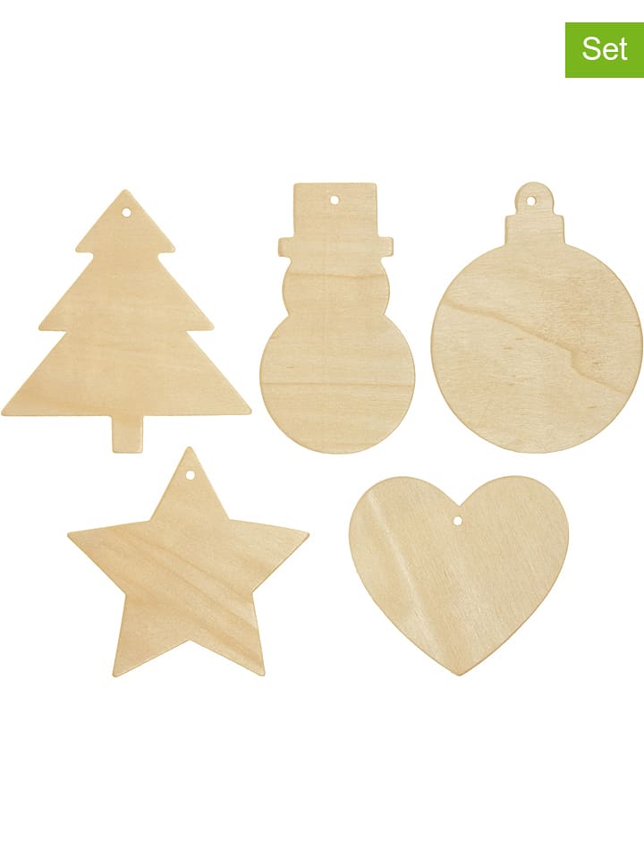 SUNNYSUE Zawieszki (5 szt.) "Winter" w kolorze brązowym rozmiar: onesize