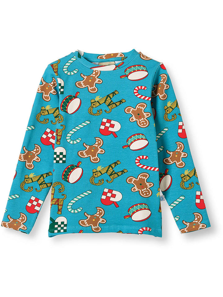 Småfolk Koszulka "Gala" w kolorze niebieskim rozmiar: 104/110